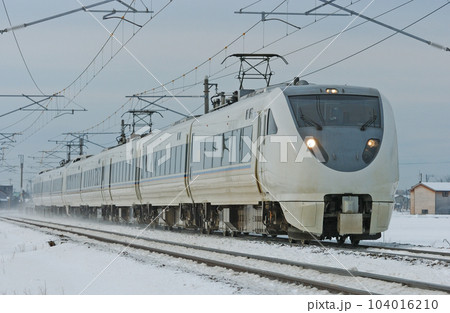 北陸本線 美川ー加賀笠間 JR西日本 683系 S03+S27編成(金沢) しらさぎ 北陸本線 美川ー加賀笠間 JR西日本 683系 S03+S27編成(金沢) しらさぎ 104016210
