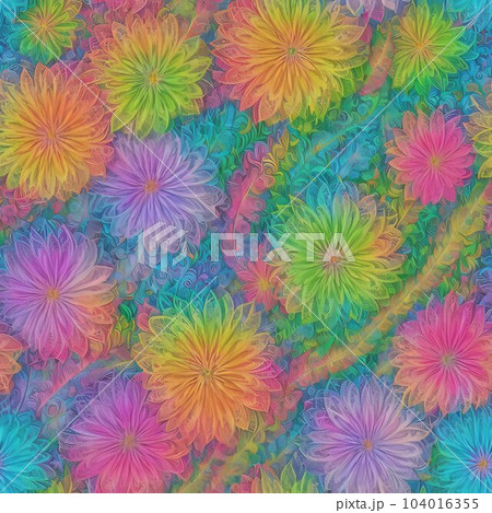 Seamless abstract floral and plant pattern Seamless abstract floral and plant pattern 104016355