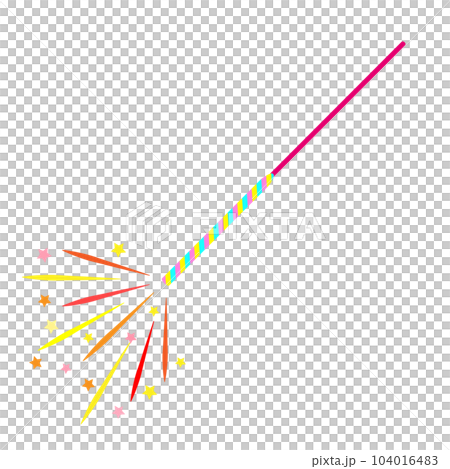 Hand-held fireworks that scatter sparks 104016483
