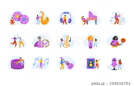 Music School Icon Set 104016702