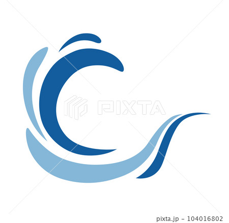 風や渦や水流を表すアイコンのセット 104016802