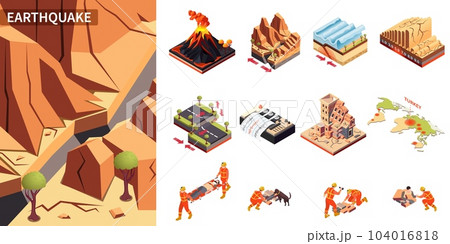 Earthquake Disaster Composition 104016818