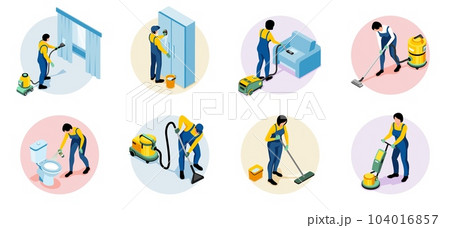 Cleaning Service Round Compositions 104016857