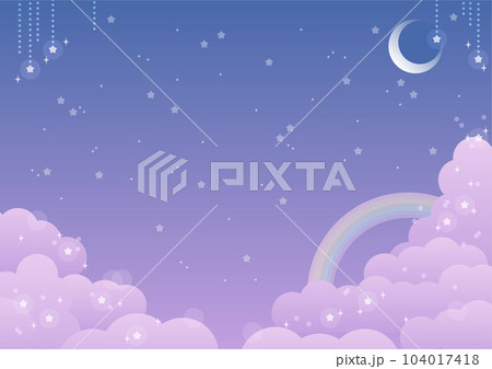 ゆめかわ空背景 104017418