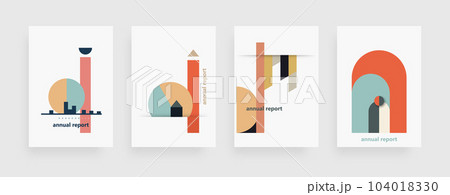 Brochure template layout, cover design annual report, flyer for PR, business, technology. Abstract creative design. Brochure template layout, cover design annual report, flyer for PR, business, technology. Abstract creative design. 104018330