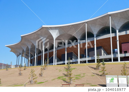 建物のデザインが優れる競技場( アスレチックスタジアム 青森県) 建物のデザインが優れる競技場( アスレチックスタジアム 青森県) 104018977