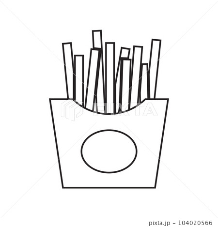 French fries icon 104020566