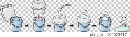 How to make a water bag using a bucket 104025417