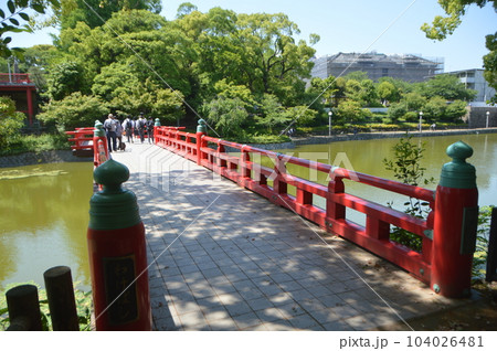 河底池に架かる「和氣橋」（天王寺公園／大阪府大阪市天王寺区茶臼山町） 104026481