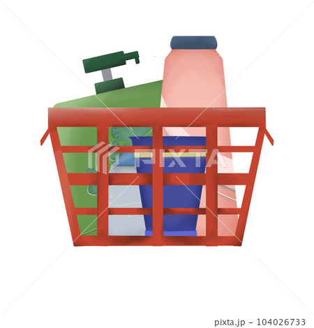 Skin care cream drawn in a cartoon style, minimal, cute, with soft tones. 104026733