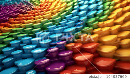 rainbow abstractions and fractals 104027669