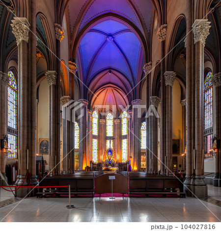 Interior of St. Anthony of Padua Church, Roman Catholic Church, located in Istiklal Street, Istanbul, Turkey Interior of St. Anthony of Padua Church, Roman Catholic Church, located in Istiklal Street, Istanbul, Turkey 104027816