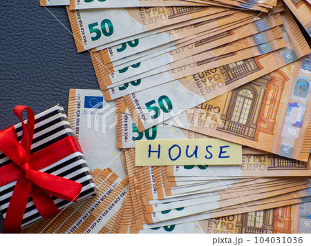Background of the fifty euros banknotes 104031036