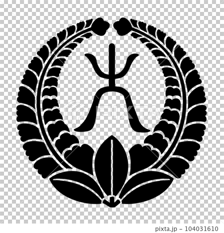 徳川十六神将　大久保忠世の家紋　上り藤に大文字 104031610