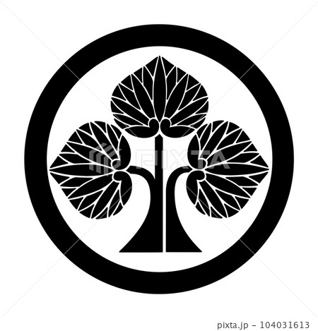 徳川四天王 本多忠勝の家紋 丸に立ち葵のイラスト素材 [104031613] - PIXTA