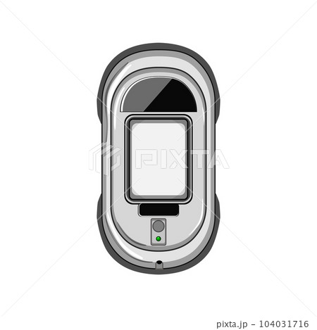 washing glass cleaning robot cartoon vector illustration 104031716