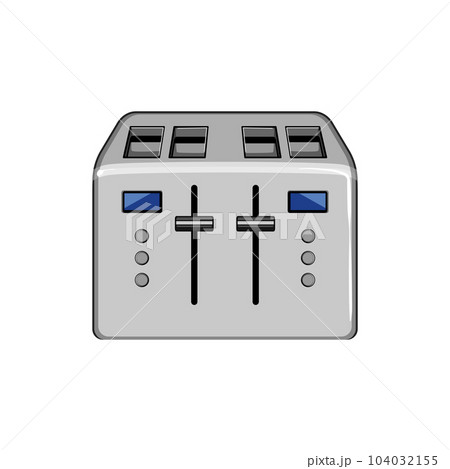 home toaster bread cartoon vector illustration home toaster bread cartoon vector illustration 104032155