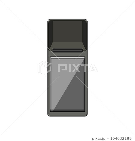 machine pos terminal cartoon vector illustration 104032199