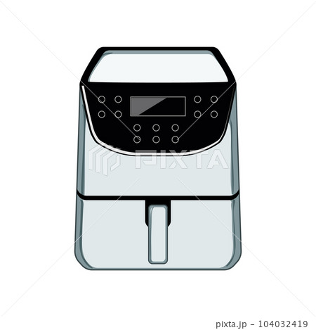 electric aerogrill cooking cartoon vector illustration electric aerogrill cooking cartoon vector illustration 104032419