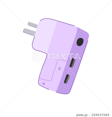 usb power bank cartoon vector illustration 104033569