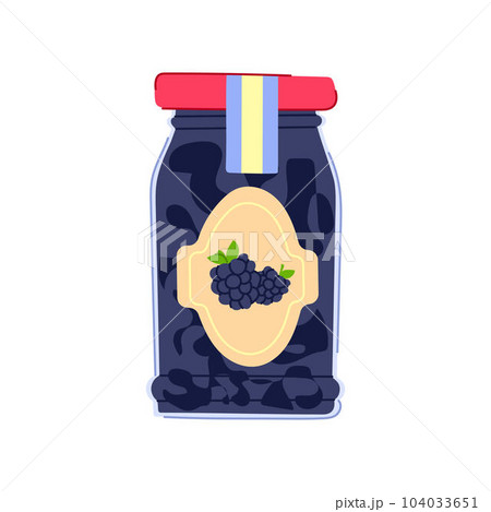 berry jam jar cartoon vector illustration berry jam jar cartoon vector illustration 104033651