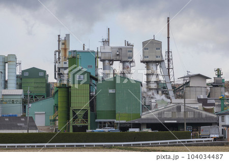 セメント工場　石灰　工場　タンク　貯蔵庫 山口県　 104034487