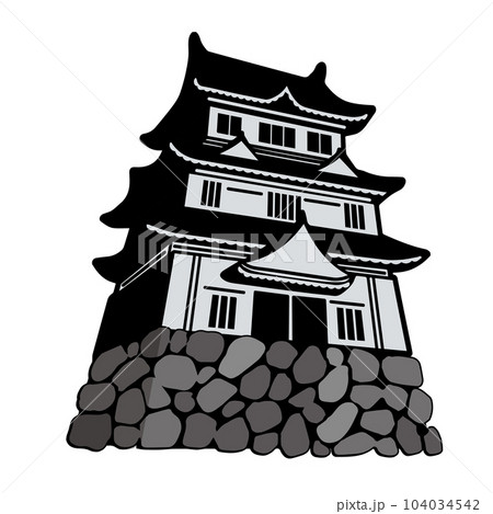 歴史　お城のイラスト 104034542