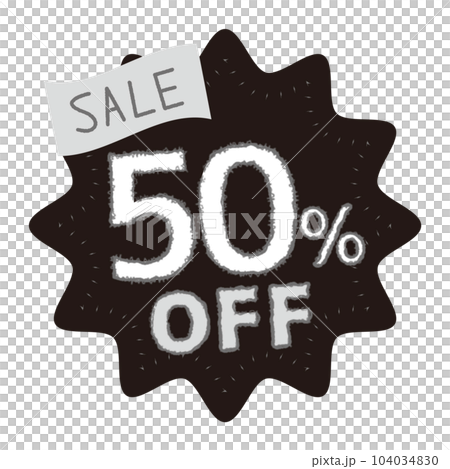50% OFF sale icon 104034830