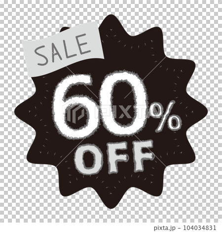 60% OFF sale icon 60% OFF sale icon 104034831