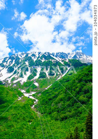 黒部平から望む初夏の立山 黒部平から望む初夏の立山 104034973