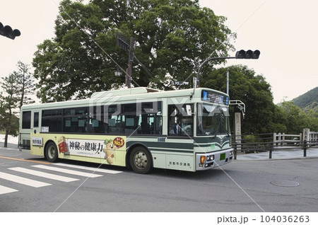 市バスと桂川　1　93系統 104036263