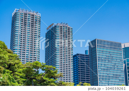 (東京都)東京の安らぎ空間・浜離宮恩賜庭園 初夏 (東京都)東京の安らぎ空間・浜離宮恩賜庭園 初夏 104039261