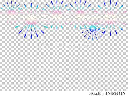 Gradient fireworks frame - Stock Illustration [104039510] - PIXTA