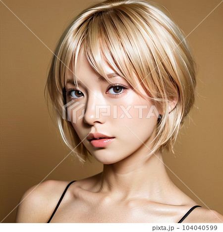 AI生成画像【人物】金髪の女性 AI生成画像【人物】金髪の女性 104040599