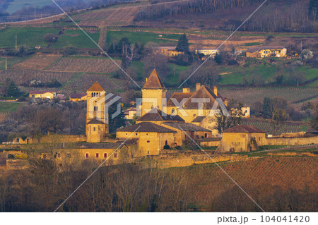 Chateau de Pierreclos castle, Saone-et-Loire departement, Burgundy, France 104041420