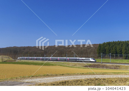 Fastest train TGV in Northern France 104041423