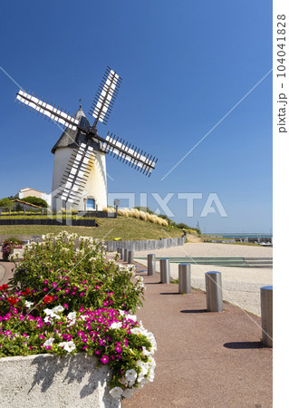 Windmill in Jard sur Mer, Pays de la Loire, France 104041828
