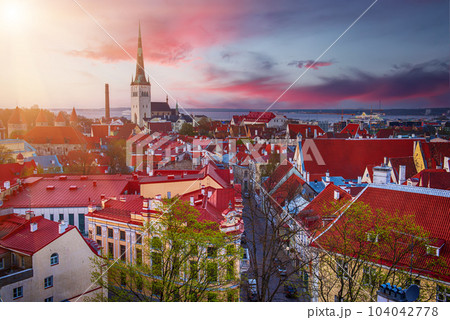 Tallinn view at sunset Tallinn view at sunset 104042778