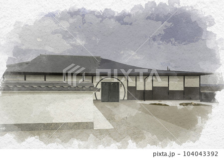 水彩画風 雪舟生誕地公園 展示交流施設 岡山県総社市 水彩画風 雪舟生誕地公園 展示交流施設 岡山県総社市 104043392