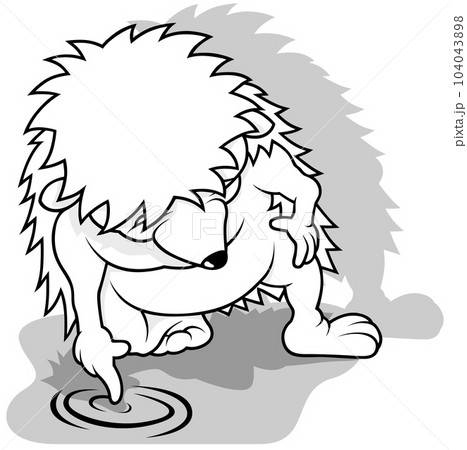 Drawing of a Hedgehog Drawing of a Hedgehog 104043898