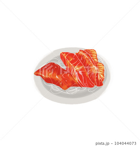 Sea food element and icon in cartoon style. 104044073