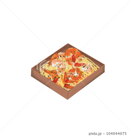 Sea food element and icon in cartoon style. 104044075