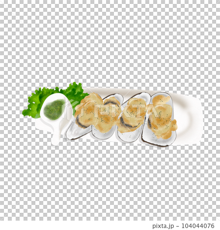 Sea food element and icon in cartoon style. 104044076