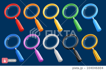 Magnifying Glass Set 3D 104046804
