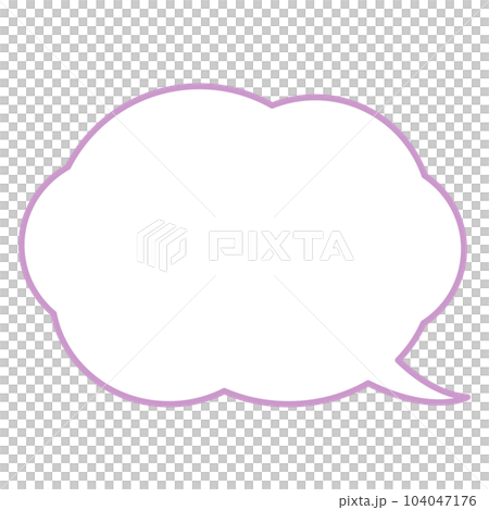 Simple and easy to use cloud speech bubble Simple and easy to use cloud speech bubble 104047176