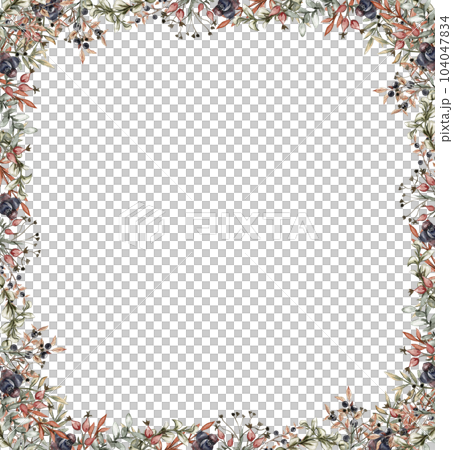 Watercolor autumn square frame with leaves llustration of autumn for scrapbooking, invitation,greetings cards, party decoration,wedding stationary, greetings, fashion,posters, background. Watercolor autumn square frame with leaves llustration of autumn for scrapbooking, invitation,greetings cards, party decoration,wedding stationary, greetings, fashion,posters, background. 104047834