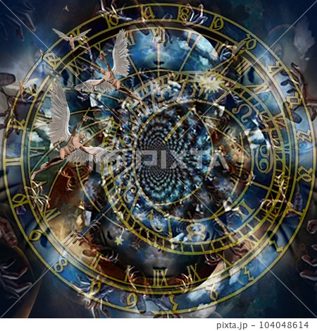 Angels in zodiak ring 104048614