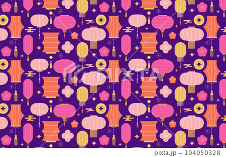Chinese, Asian background, pattern. Lanterns, ornaments and flowers. Chinese New Year, Mid Autumn Chinese, Asian background, pattern. Lanterns, ornaments and flowers. Chinese New Year, Mid Autumn 104050328