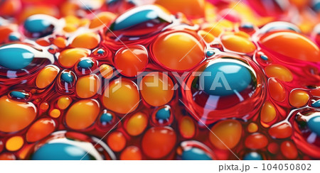 Colorful acrylic bubbles background for design as banner, ads, presentation 104050802