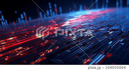Abstract high technology lines connect of future on dark blue background 104050804